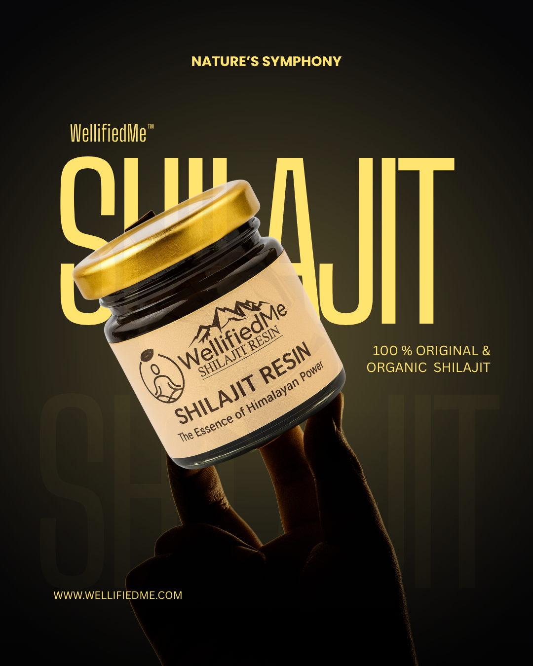 WellifiedMe™ Shilajit – 100% Authentic Himalayan Resin
